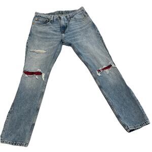 Levi's 512 31x30 Slim Tapered Fit Jeans Vintage USA Made 90s Faded Denim Light